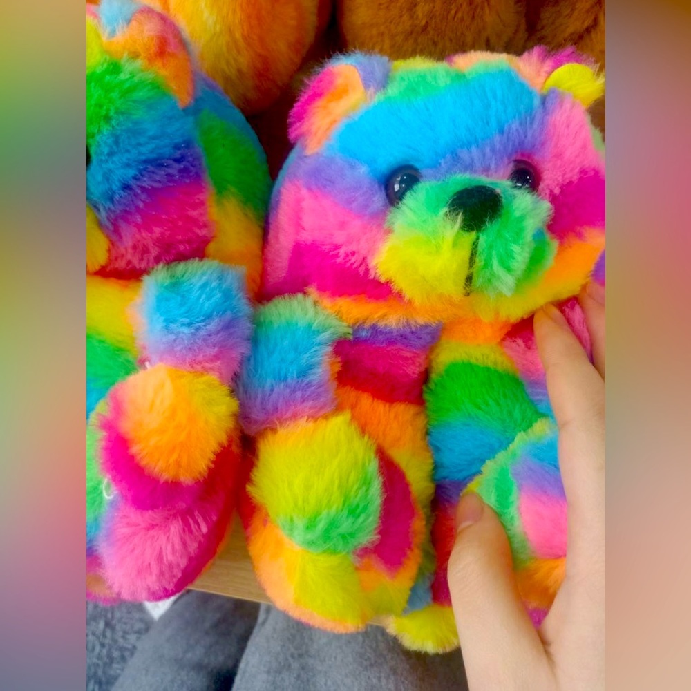 Adult & Kid Teddy Bear slippers